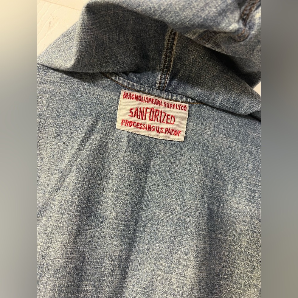 ❌SOLD❌💫RESERVED💫Magnolia Pearl Denim Baja Poncho (posted price accepted)☄️ - Picture 7 of 9